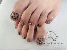グレースネイル(GRACE NAIL)の雰囲気（大人上品なデザイン♪ヒョウ柄アートのフット！秋を先取り）