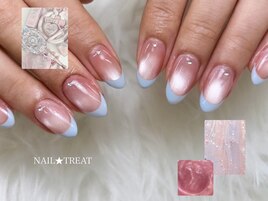 ちゅるんマグ×フレンチネイル