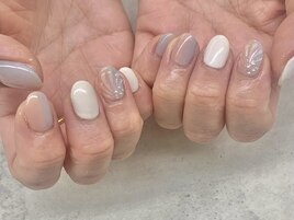 （平田）ぷっくりシェルネイル