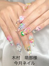 アヤメネイル/木村萌那様今月ネイル