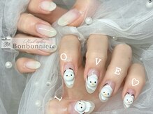 3D雪だるまネイル♪