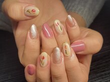カフェ サロン ジュモ(Cafe salon Jumo)/持ち込み　春ネイル