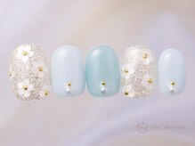 ネイルメゾン 渋谷店(NAIL MAISON)/キラキラお花ホロパール¥6500