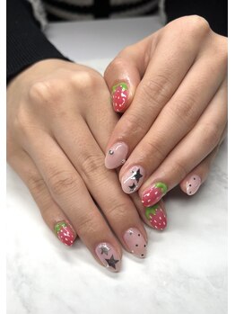 オンショントゥー(enchanteur)/いちごネイル