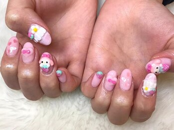 ネイルマジック 仙台一番町店(NAIL MAJIC)/パステルうさぎネイル★オーダー