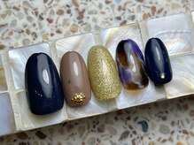 ネイルサロン プール ヴー(Nail Salon Pour Vous)/【12月定額】マーブルネイル