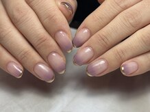 ラグ ネイル(RAG nail)/グラデーション/ミラーフレンチ