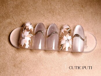 キューティプティ 池袋東口店(Cutie puti)の写真/【初回オフ無料/何度でも同価格♪】ゴージャスコース¥8500★200種類以上のカラーとパーツで華やかな指先へ