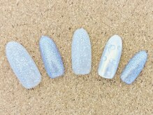 ネイルエイム(Nail eim)/シンプル★リボン★パウダー