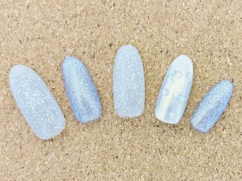 ネイルエイム(Nail eim)/シンプル★リボン★パウダー
