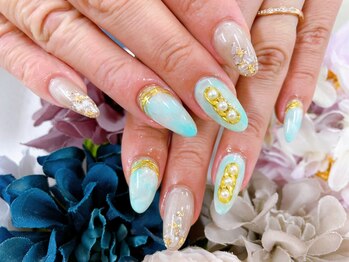 ディーネイル 天王寺(D-nail)/【小山】夏限定！リゾートネイル