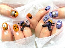 ネイルサロンブリス(nail salon Bliss)/☆豪華なハロウィンネイル☆