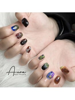 ブラックシンプルネイル