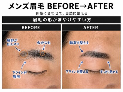 メンズ眉毛サロン LIBRA 心斎橋店【メンズ眉毛/眉毛サロン/アイブロウ/眉ワックス】の写真