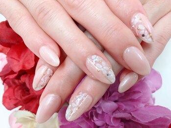 ディーネイル 京橋(D-nail)/【小山】女子力upフラワーネイル