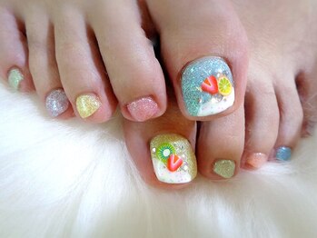 アミュリー ネイル アトリエ(Amury nail atelier)/シアー 氷 フルーツ シロップ