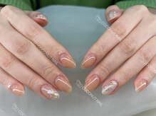 ココナッツネイル/マーブルネイル