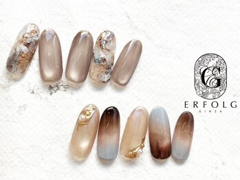 エアフォルク 銀座(ERFOLG)/冬にピッタリ、ニュアンスネイル