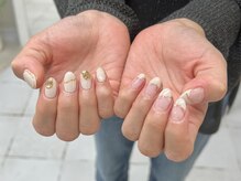 ウリネイル(uri nail)/ちぐはぐデザインネイル