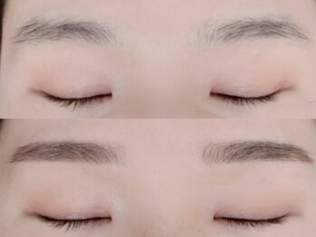 シュクレ 桑名店(shucre)の写真/眉毛を自在に操れる【ハリウッドブロウリフト】眉毛のコンプレックス解消！WAX脱毛込でお好みの眉に！