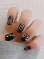 レイシア(Raysia)&nbsp;普段はかっこいい黒系のメンズネイルが多いです！