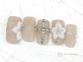 3Dフラワーネイル￥9000