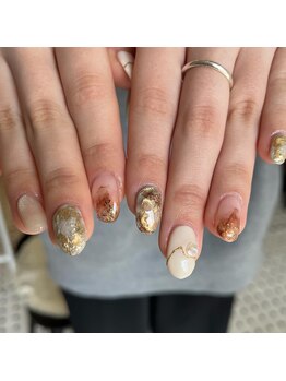 プリュネ(Prune)/ブラウン/インク/ゴールド