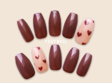 ファストネイル マルイファミリー溝口店(FAST NAIL)/ハート/ボルドー【12401】
