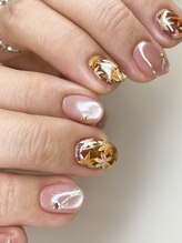 ハニーインダハウス 綱島店(honey in da house)/秋色もみじの透明アート