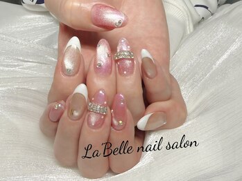 ラベル(La'Belle)の写真/【Hand★（自爪）持ち込みデザインコース】技術力の高さが自慢!ラメグラ/オーロラ/マグネット/ミラーネイル