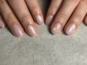 スキニーフレンチ×お花