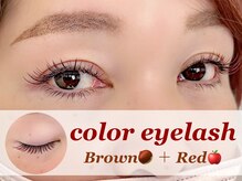 高持続のマツエク/超軽量フラットラッシュ/色はブラウンに変更可