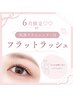 《期間限定》抗菌アイシャンプー付 フラットラッシュ100本 ¥6650→¥5600
