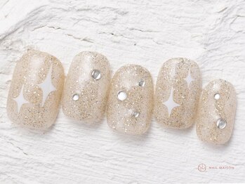 ネイルメゾン 池袋店(NAIL MAISON)/キラキラフラシュ¥8050