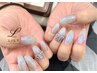 SNSで話題★#オーロラネイル #うるうるネイル ※ベースカラー1度塗り