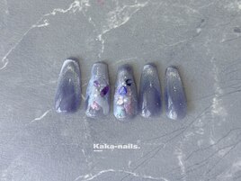 水彩ネイル