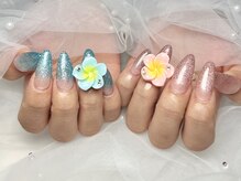 ララネイル(RaRa nail)/ラメグラ ※持ち込みパーツ