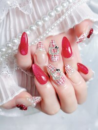 定額 ツイードネイル