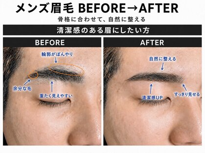 メンズ眉毛サロン LIBRA 心斎橋店【メンズ眉毛/眉毛サロン/アイブロウ/眉ワックス】の写真
