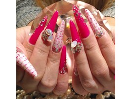 ツイードロングネイル