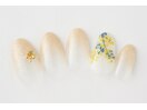 【シンプルデザイン】油画ミモザ