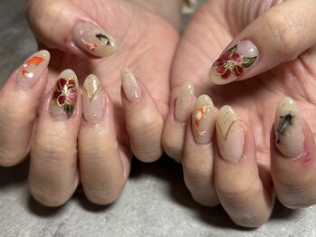 《お正月ネイル》