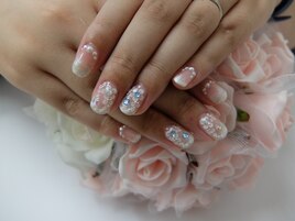 手書きフラワーウェディング3D花