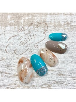 ネイルサロン クイル(QUILL)/4月Green3