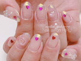 オーロラフレンチネイル