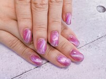 ネイル ビューティーマジック 葛西本店/ピンクマグネットネイル