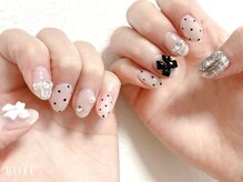 サロン ラーラフ(Salon)/持ち込み　ドット柄　リボン