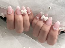 オーズネイル 天神本店(O's Nail)/Pink × white