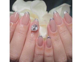 ネイルサロン イツキ(itsuki)/ガラスフレンチ×DOBLE180