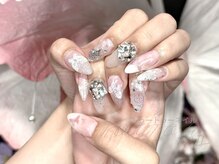 トゥートゥー(TOUTOU)/蝶々xピンクxラインストーン